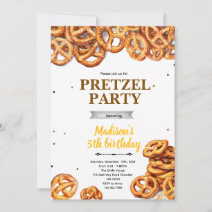 Pretzel Party Invitation 