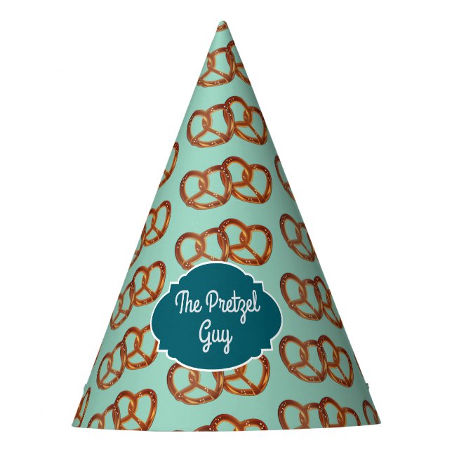 Pretzel Party Snack Theme - Any colour, own text Hat (Front)