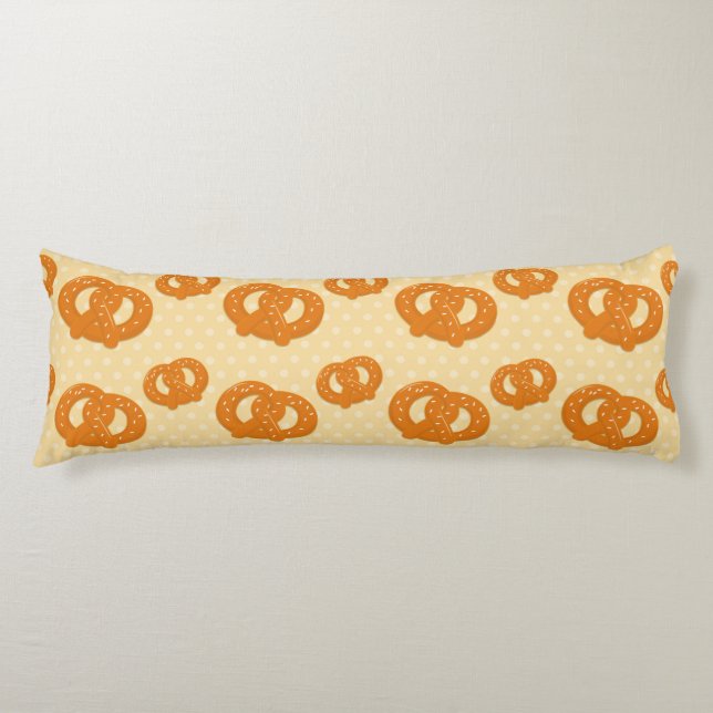 Pretzel Pattern | Fun & Tasty Snack Design Body Cushion (Front)