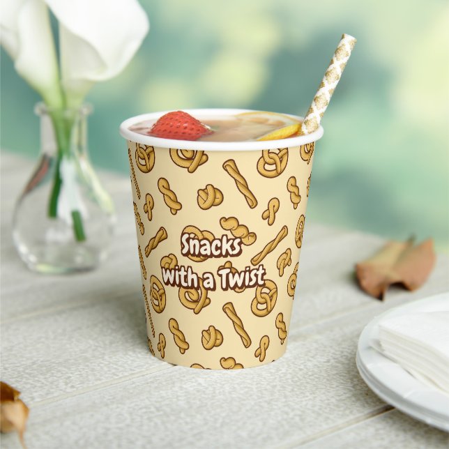 Pretzel Pattern Paper Cups (Insitu)