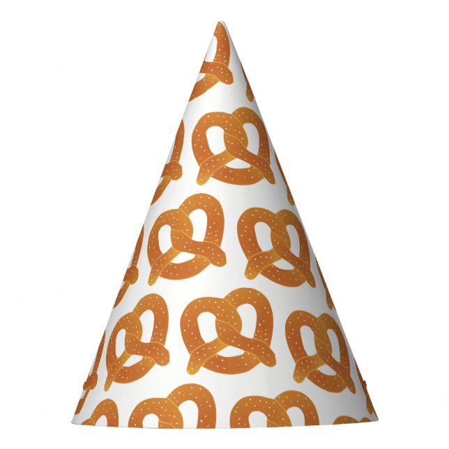 Pretzel Pattern Party Hat (Front)