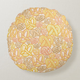Pretzel Pattern Round Cushion
