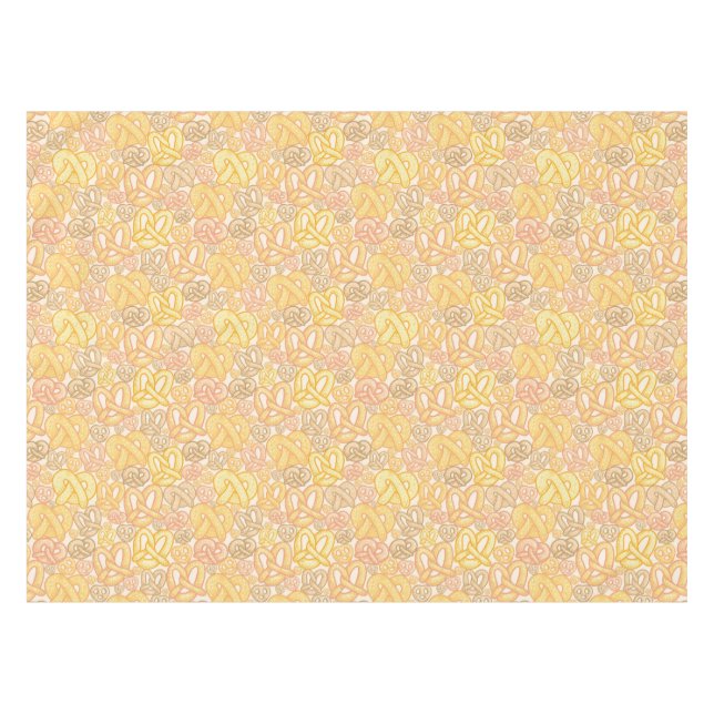 Pretzel Pattern Tablecloth (Front (Horizontal))