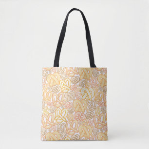 Pretzel Pattern Tote Bag