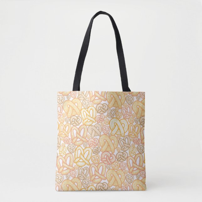 Pretzel Pattern Tote Bag (Front)