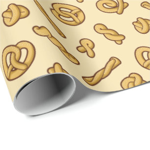 Pretzel Pattern Wrapping Paper
