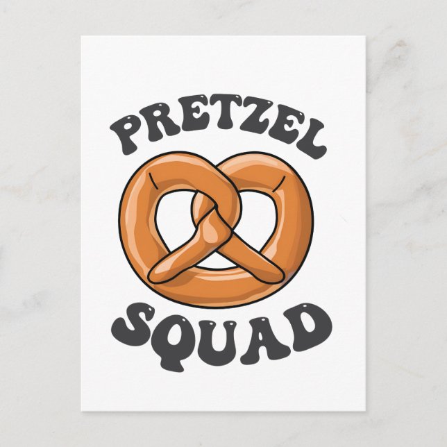 Pretzel Squad Funny Oktoberfest Pretzel Lover Germ Postcard (Front)