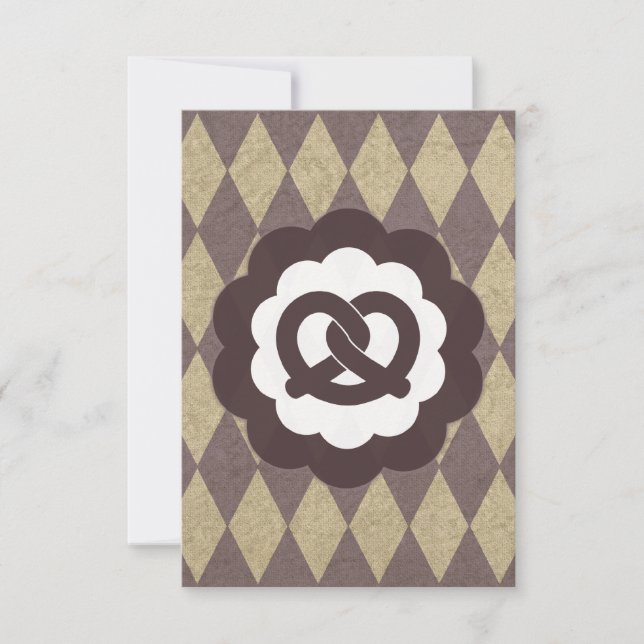 pretzel vintage invitation (Front)