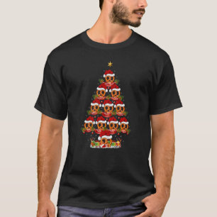 Pretzel Xmas Holiday Santa Pretzel Christmas Tree T-Shirt