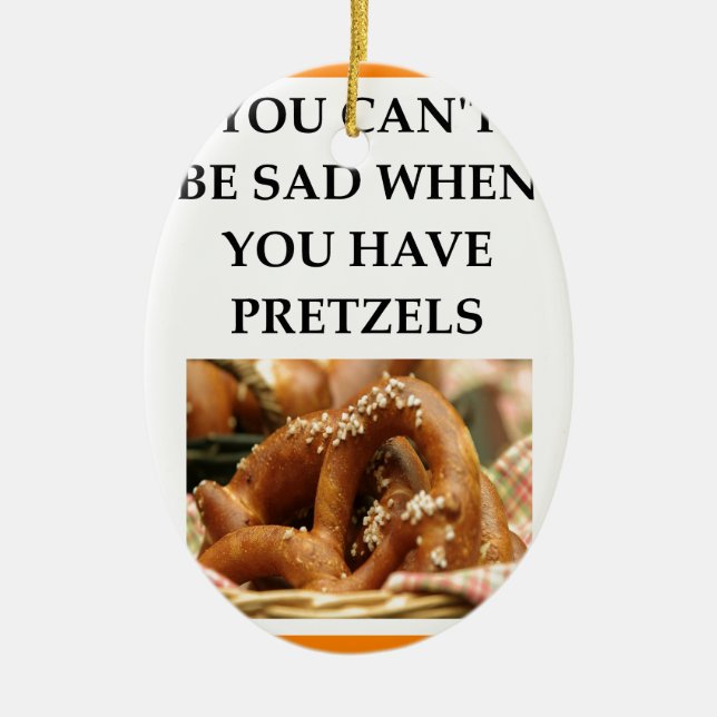 PRETZELS CERAMIC TREE DECORATION (Front)