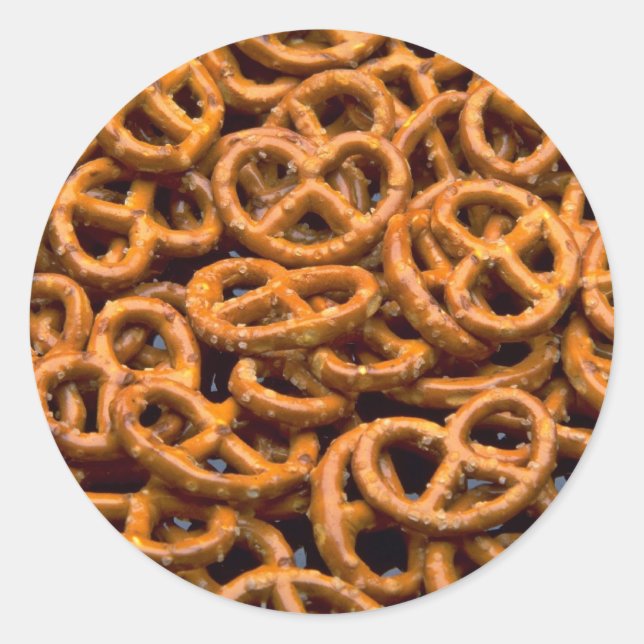 Pretzels Classic Round Sticker (Front)