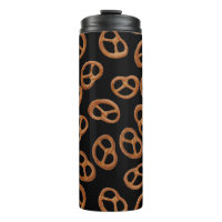 Pretzels Snack seamless pattern + your background