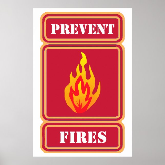Prevent Fires Poster Template (Front)