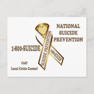 Prevent Suicide POSTER Postcard