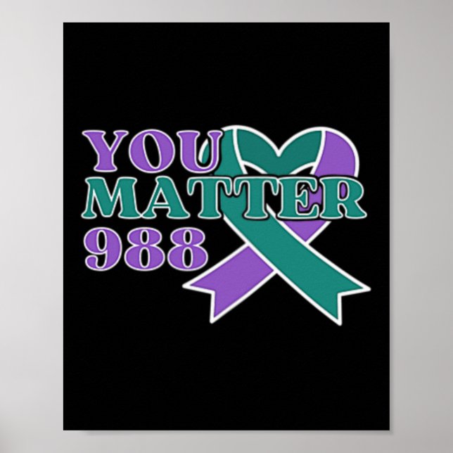 Prevention 988 You Problem Pocket Design  Poster (Front)