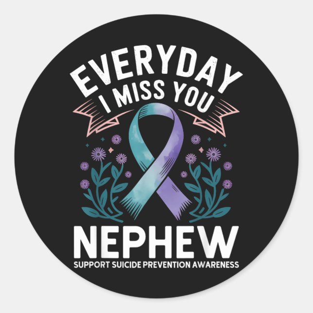 Prevention Awareness Aunts Classic Round Sticker (Front)