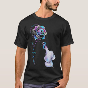 Prevention Awareness Flower Elephant Ribbon Pullov T-Shirt