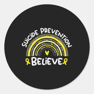 Prevention Awareness Month Suicide Prevention Classic Round Sticker