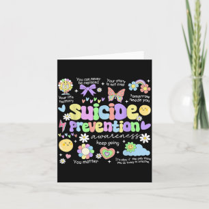 Prevention Awareness Positive Motivational Quote Card