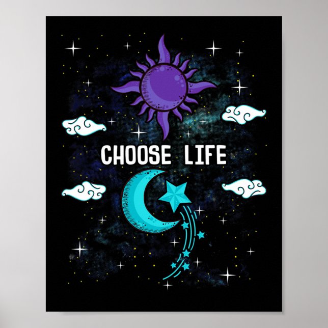 Prevention Awareness Semicolon Choose Life  Poster (Front)