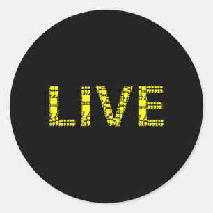 Prevention Awareness Semicolon Live  Classic Round Sticker