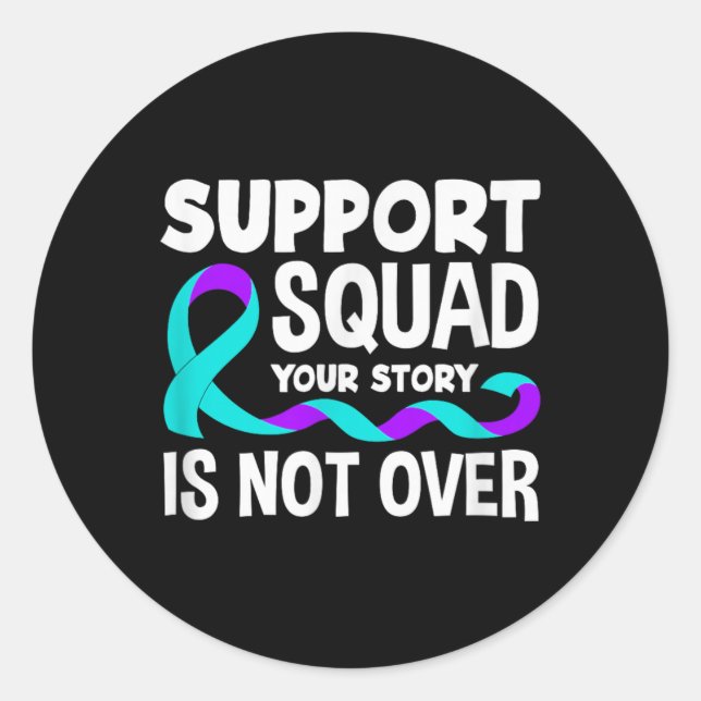 Prevention Awareness Support Classic Round Sticker (Front)