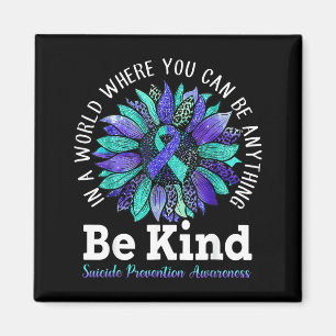 Prevention Awareness Week Be Kind Leopard Suower Magnet