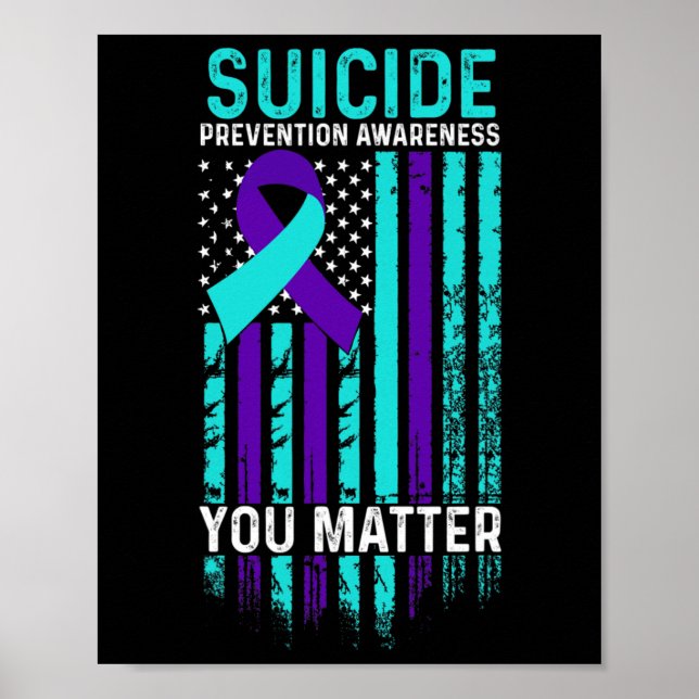 Prevention Awareness - You Problem American Flag  Poster (Front)