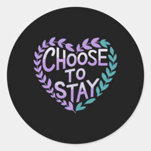 Prevention Favours Prevention Awareness Artwork Classic Round Sticker