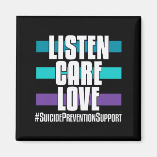 Prevention Listen Care Love _ For Supporters Magnet