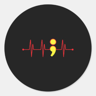 Prevention Mental Health Awareness Gift 1 Classic Round Sticker