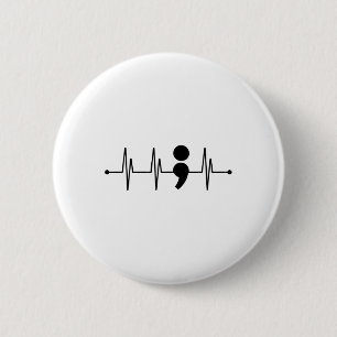 Prevention Mental Health Awareness Gift 6 Cm Round Badge