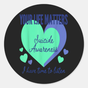 Prevention Support Classic Round Sticker