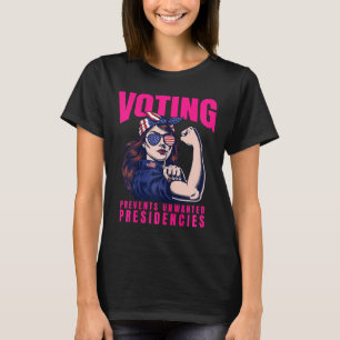 Prevents Unwanted Presidencies Funny Kamala Harris T-Shirt