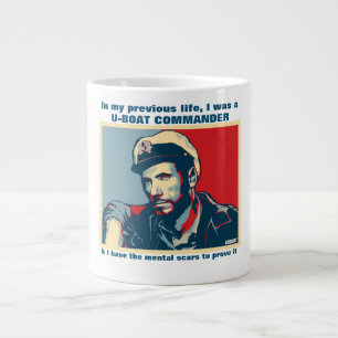 Previous life U-Boat Commander Large Coffee Mug
