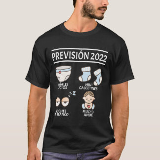 Prévision 2022 Mum Announcement Pregnancy Fun Baby T-Shirt