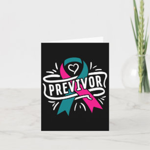 Previvor Brca Breast Cancer Awareness Support Card