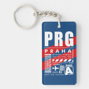 PRG Prague Airport Key Ring