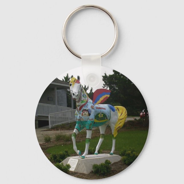 Priate Winged Horse Key Ring (Front)