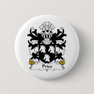 Price Family Crest 6 Cm Round Badge
