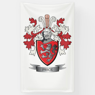 Price Family Crest Coat of Arms Banner