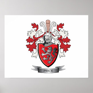 Price Family Crest Coat of Arms Poster