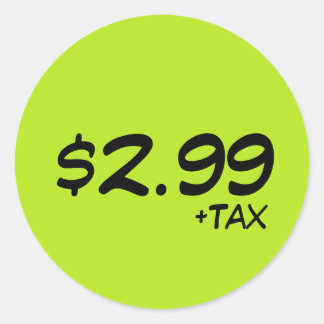 Price Label With Tax
