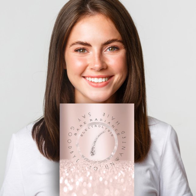 Price List Beauty Salon Rose Glitter Electrolysis1 Flyer (Price List Beauty Salon Rose Glitter Electrolysis1 Flyer)