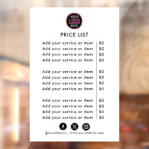 Price List   Logo Business Modern Professional Win