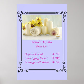 Price List Poster