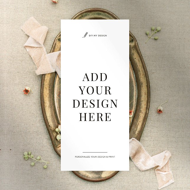 Price List Printing Menu Business Rack Card 4x9" (Upload your artwork and print your business price list, menu, program or 4x9 inch rack card)