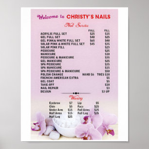 Price Nail Salon Posters
