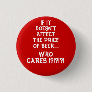 Price of Beer Button - Red