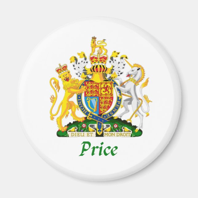 Price Shield of Great Britain Magnet (Front)